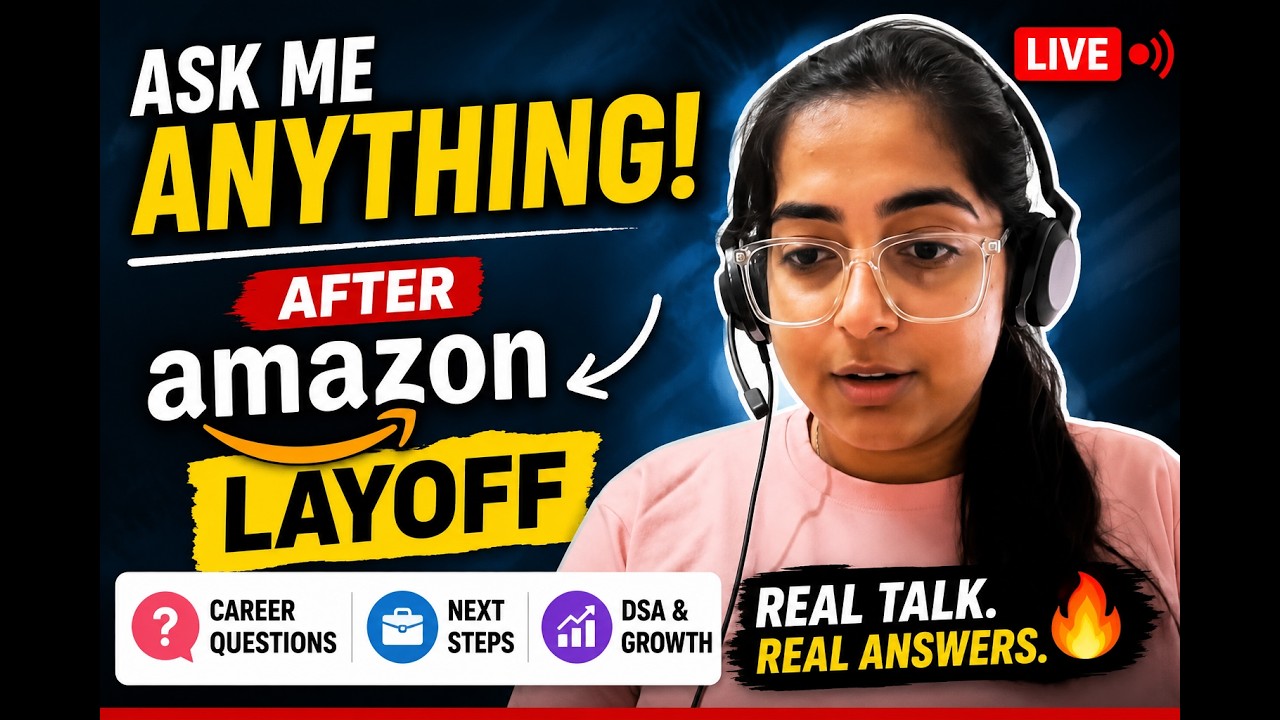 LIVE: Ask Me Anything After Amazon Layoff | Tech Career Q&A 🚀