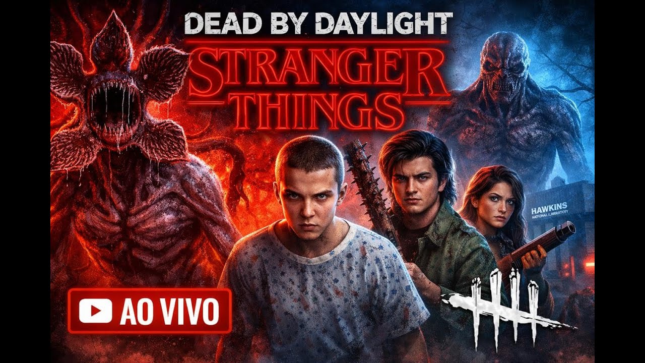 STRANGER THINGS DBD!  🛠️ BUILD, 🏃 SURV, 🔪 KILLER OU 🎮 OUTRO JOGO, PIX NA TELA, AJUDA NOIS!