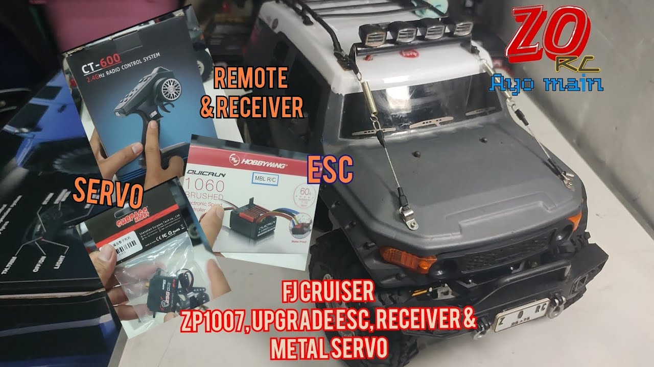 FJ CRUISER, ZP1007 4X4 , 1:10 Scale, Upgrade ESC, METAL SERVO + RECEIVER