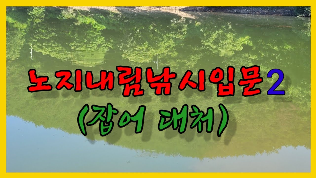 노지내림낚시(잡어대처)