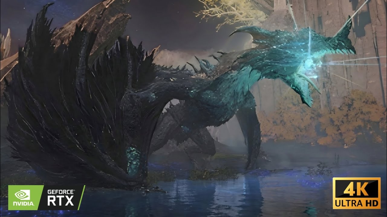 Fighting the Glinstone Dragon Smarag in Elden Ring | 4K | RTX 2050