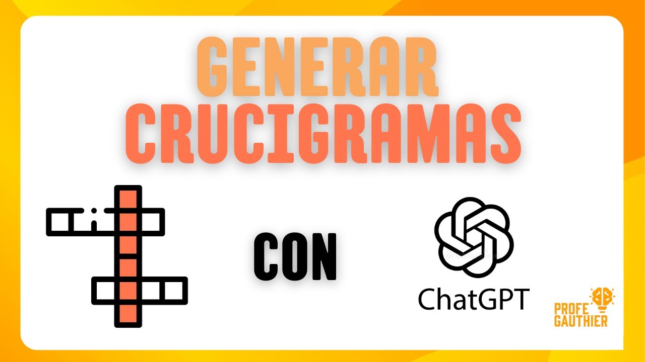 🔸Como Crear CRUCIGRAMAS Fácilmente Con PUZZEL y CHATGPT🔸