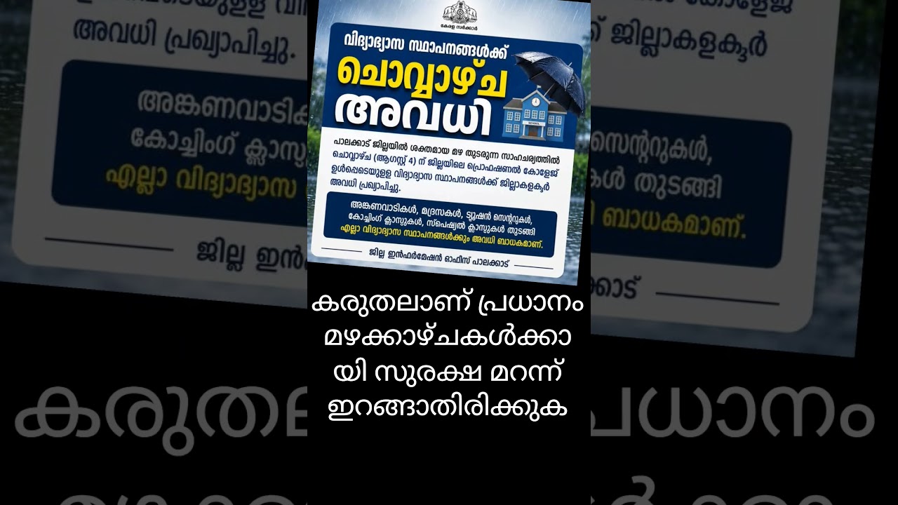 Leave due to heavy rain and orange alert #news #shorts #whatsappstatus