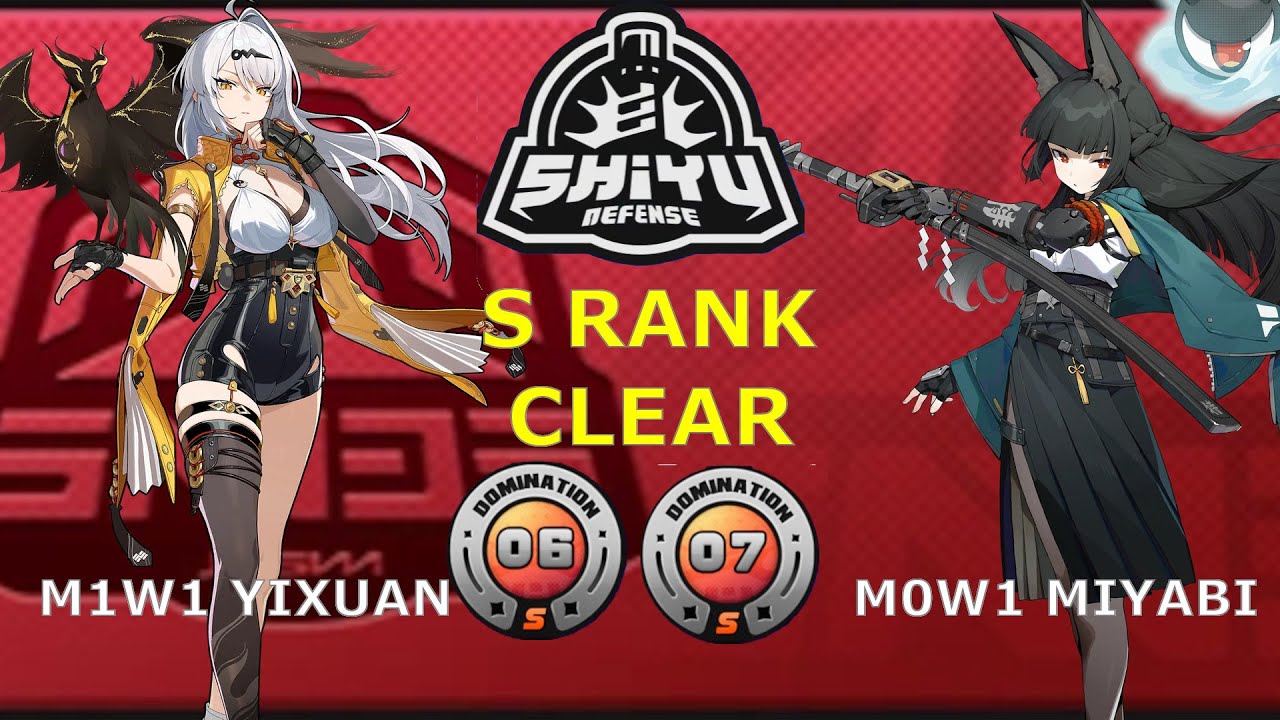 M1W1 Yixuan x M0W1 Miyabi Clearing Nodes 6 & 7 of Shiyu Defense | Zenless Zone Zero
