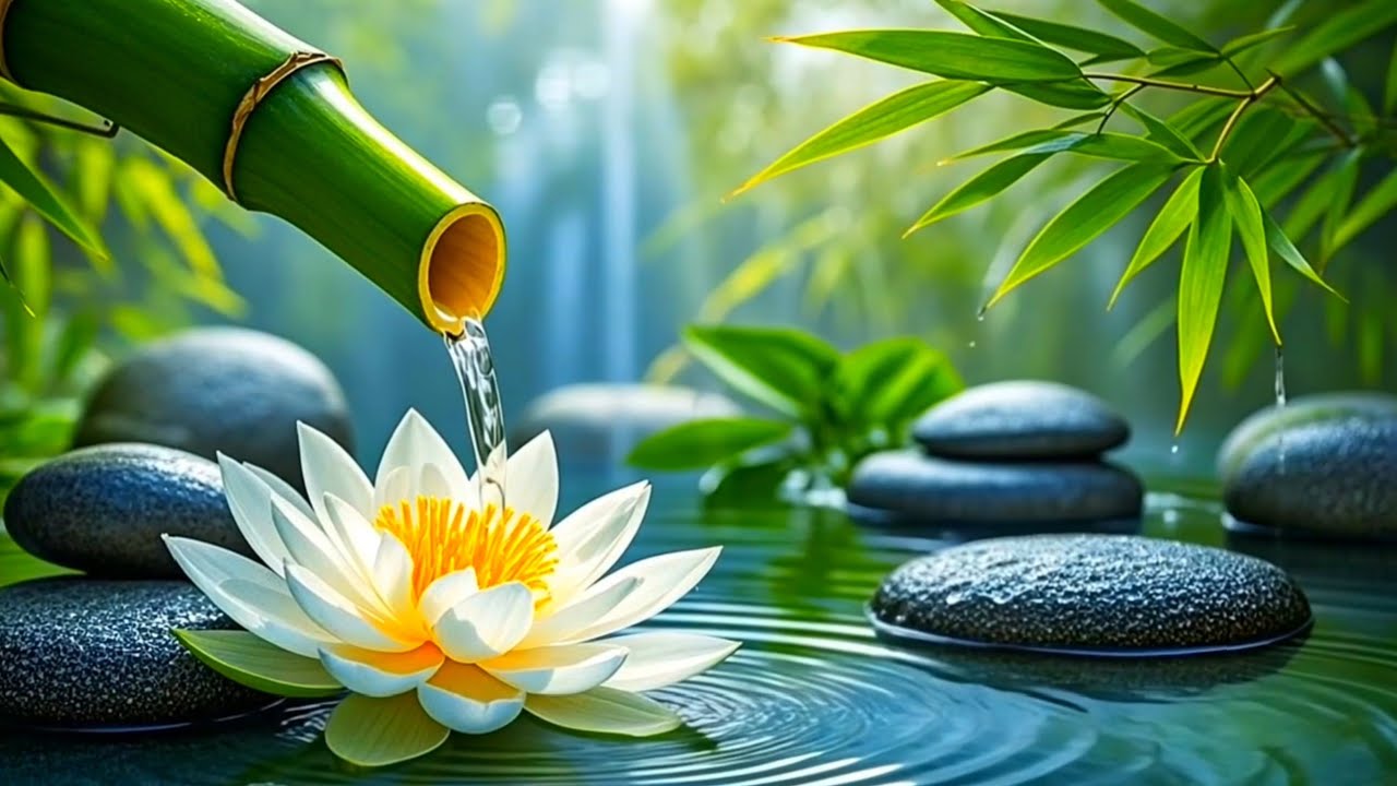 Soothing Relaxation Music + Water Sounds for Sleep 🍃 Relaxing Piano Music, Stress Relief, Insomnia.