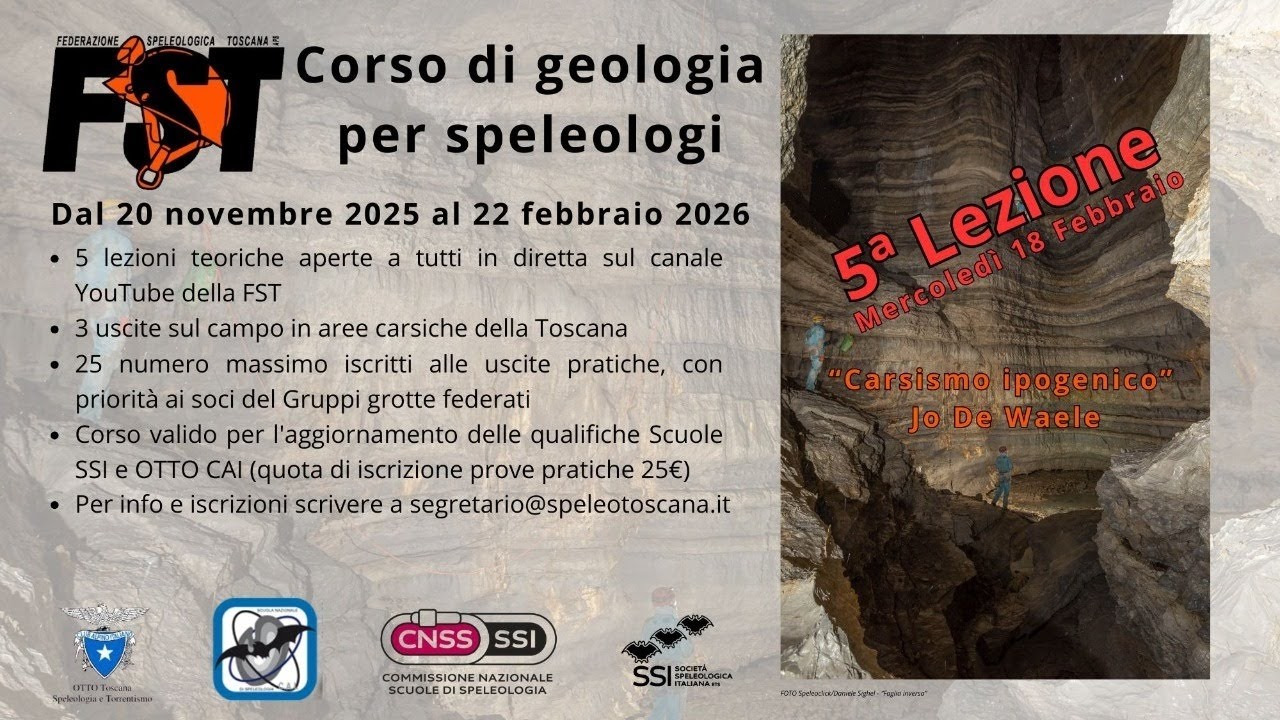 Corso di geologia per speleologi 5ª lezione