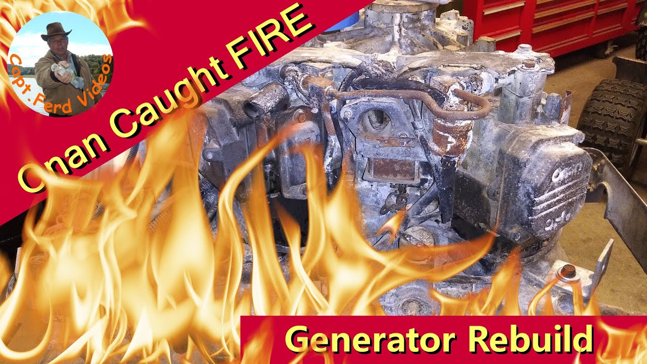 Generator Rebuild Cummins Onan After a bad Fire