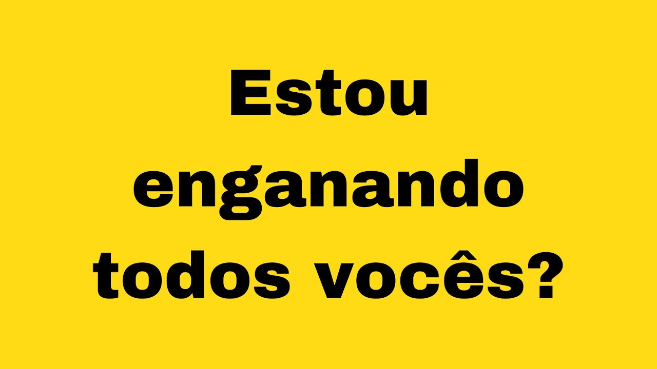DESABAFO! ESTOU MUITO TRISTE!