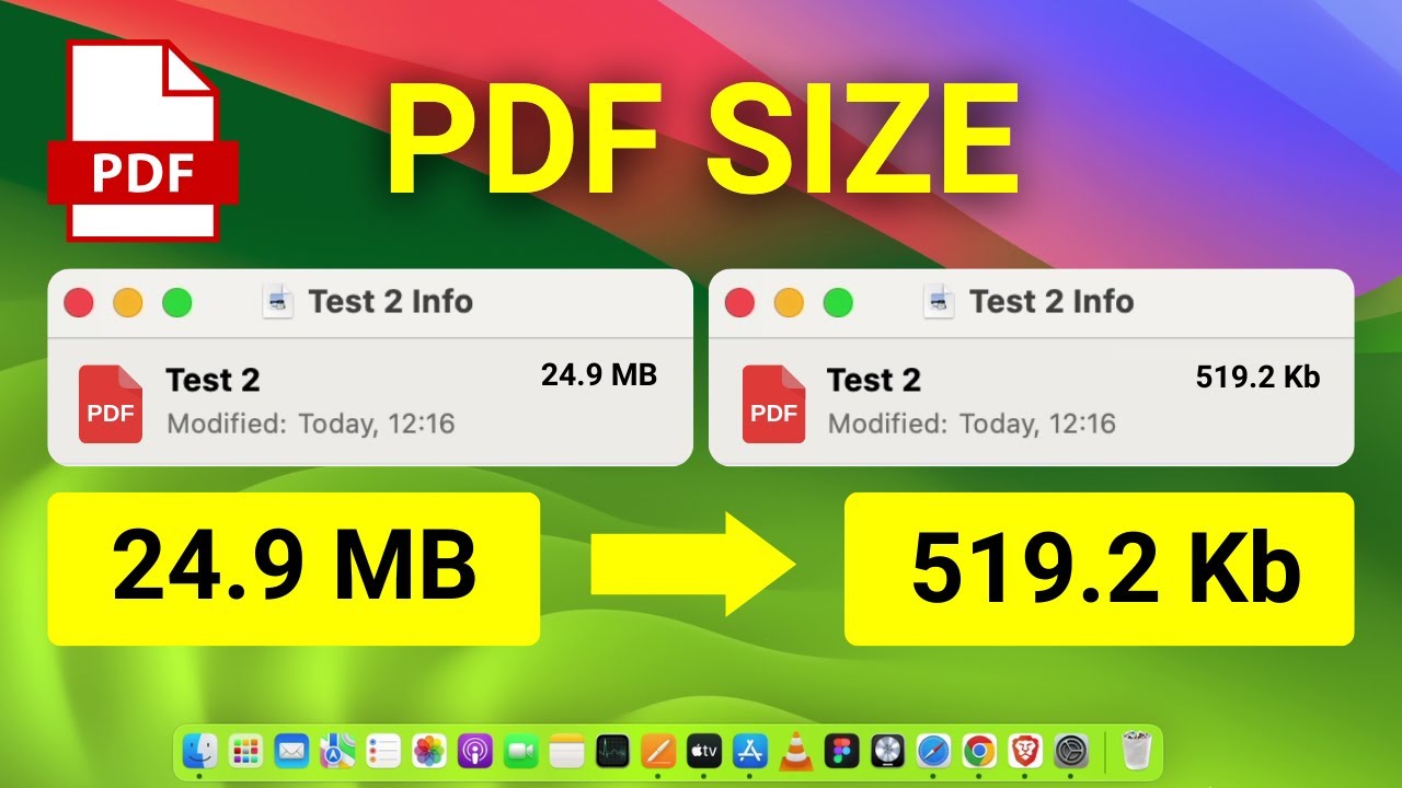 Уменьшение размера PDF-файла на Mac — как сжать PDF без потери качества на MacBook?