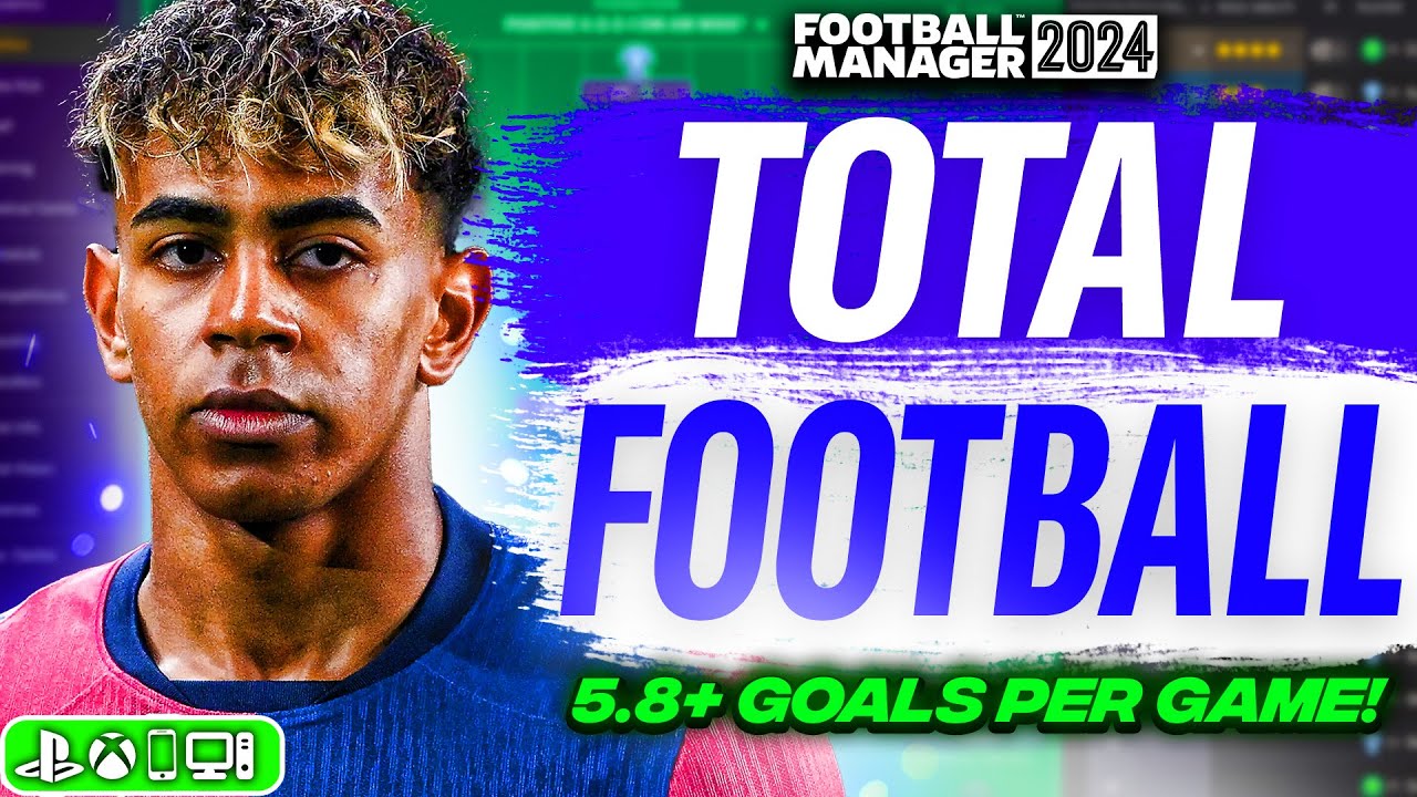 Сломанная тактика Total Football FM24! | 5,8 голов за игру | Лучшая тактика FM24
