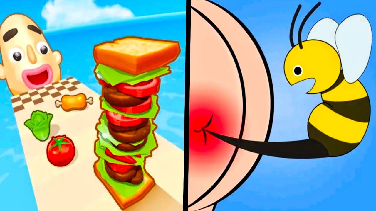 Help Me Tricky Story vs Sandwich Runner - All Levels Gameplay (Android,iOS) Part 72