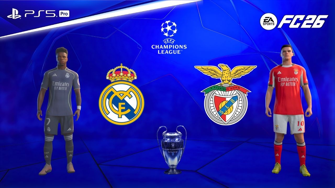 FC 26 - Real Madrid vs SL Benfica | UEFA Champions League Showdown | Mbappé Brace | 2-0 | Epic Match