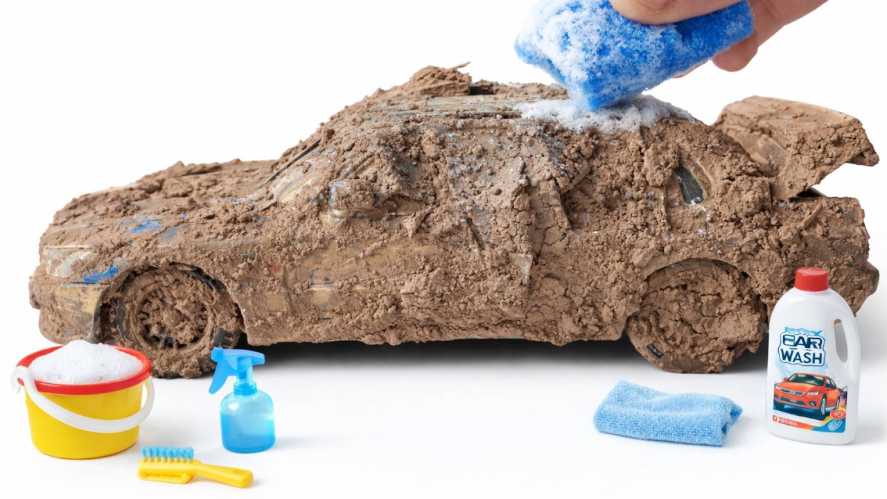 Super Realistic Cleaning of a 1:24 BMW M3 E30 DTM After an Extreme Racing Session 🥵
