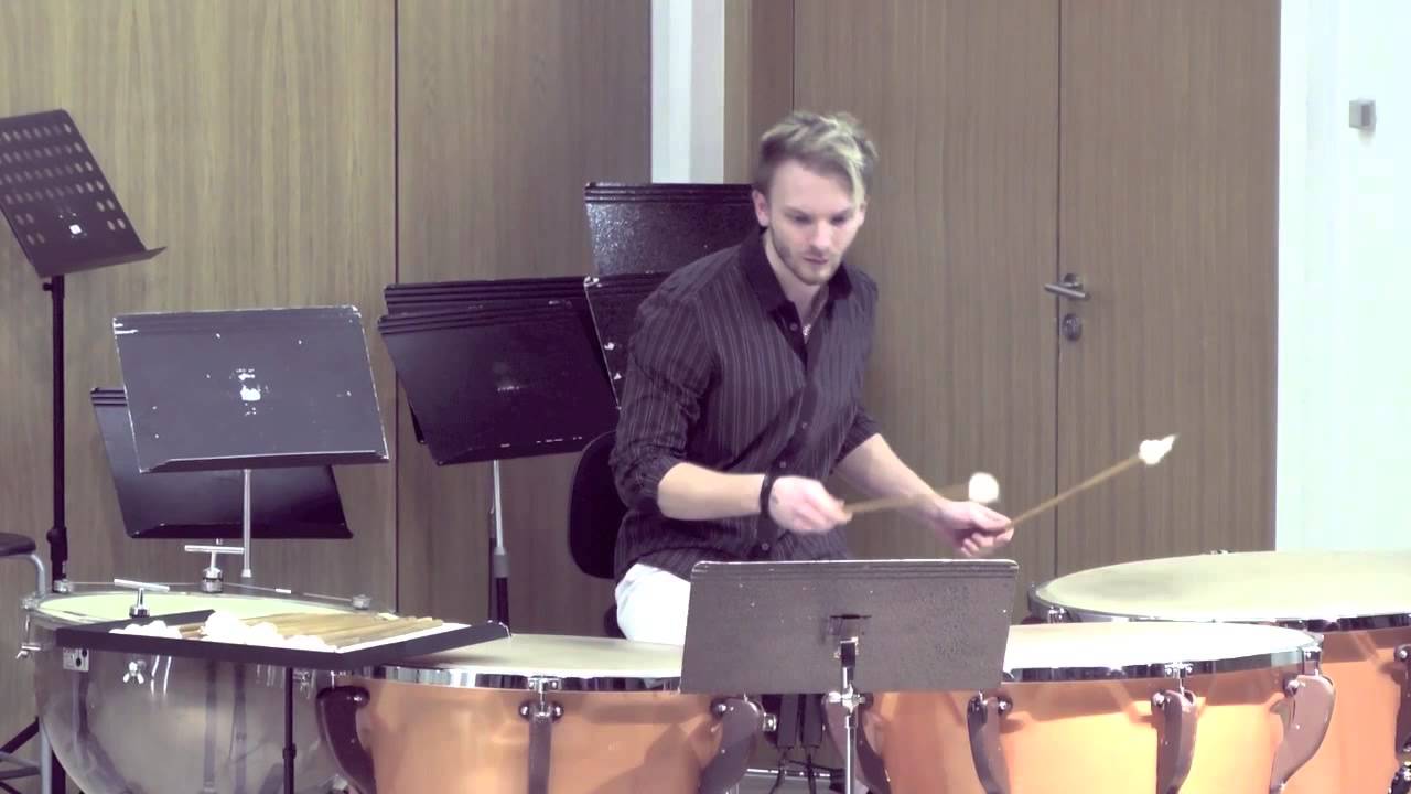 Hanz Sedlář - Absolventský koncert 2013 - X.Joaquin - Drei Szenen für vier Pauken
