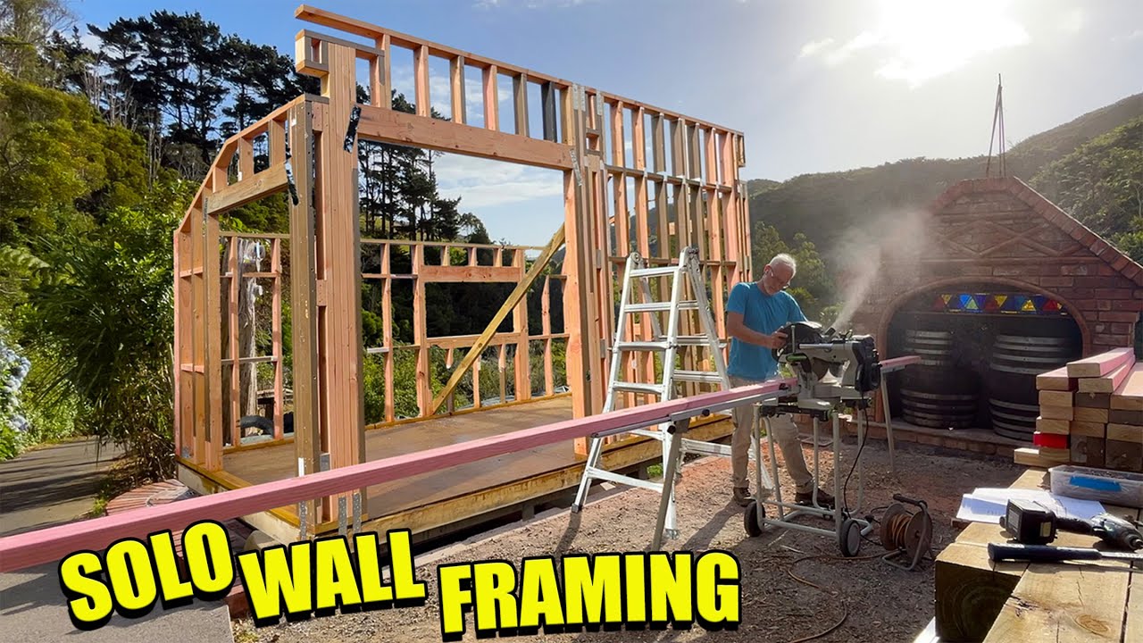 DIY Garden Room Framing – Building the Walls | Tiny Barn (Pt 15)