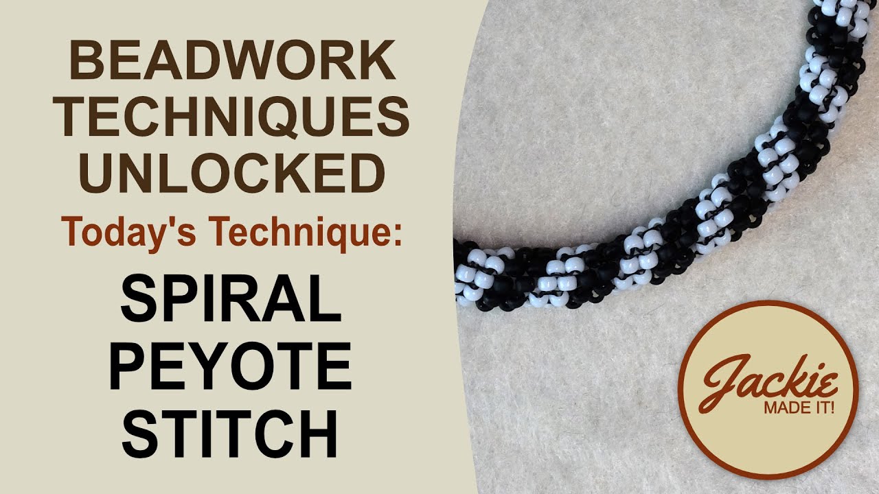 Twisted Zebra - Round Twist Peyote Stitch Tutorial for Bold Beadwork