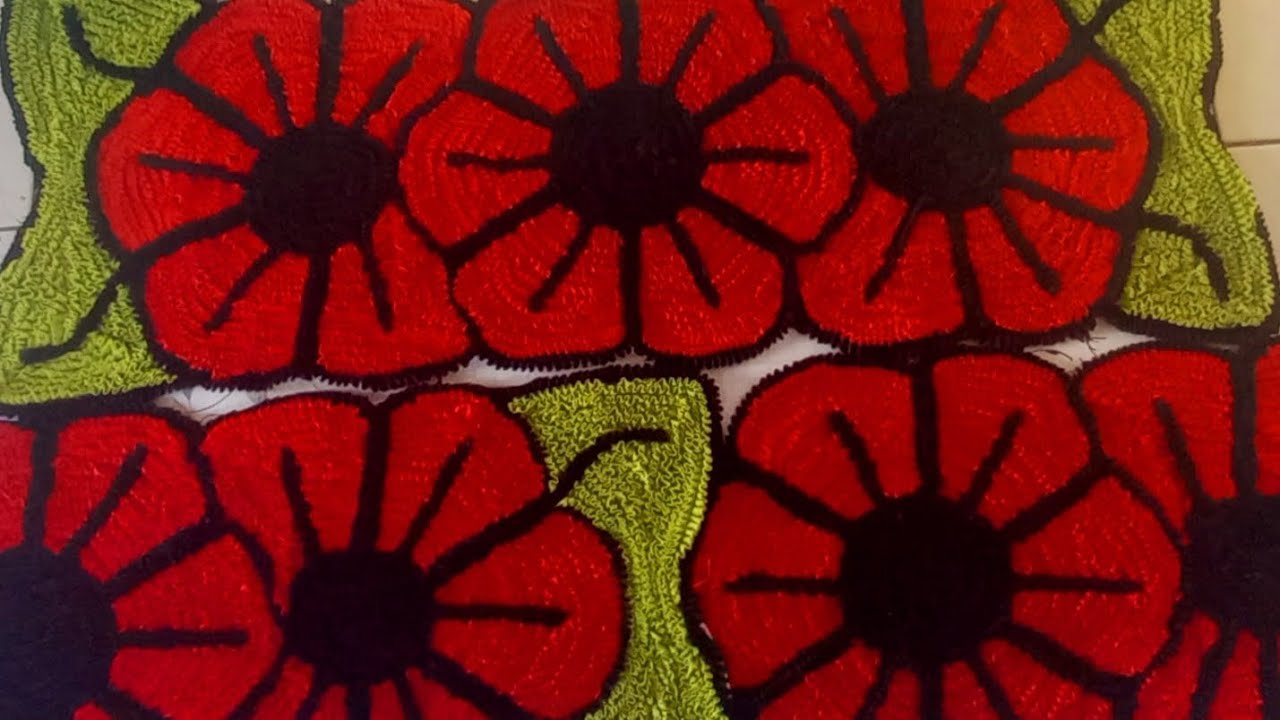 🌺LINDO JOGO DE COZINHA COM 3 FLORES.PASSO A PASSO .FIZ O MOLDE DA PASSADEIRA 🤩