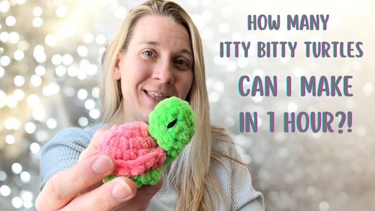 How Many Turtles Can I Crochet In One Hour?! ✨ Market Prep Make