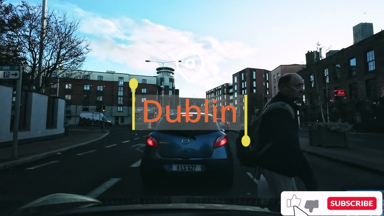 A drive in Dublin City Centre Ireland