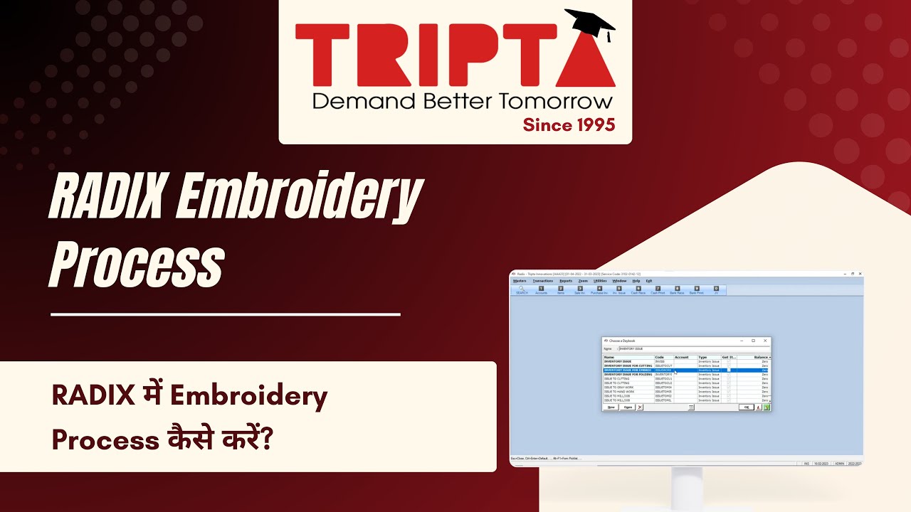 How to Record the Embroidery Process in RADIX | Step-by-Step Tutorial
