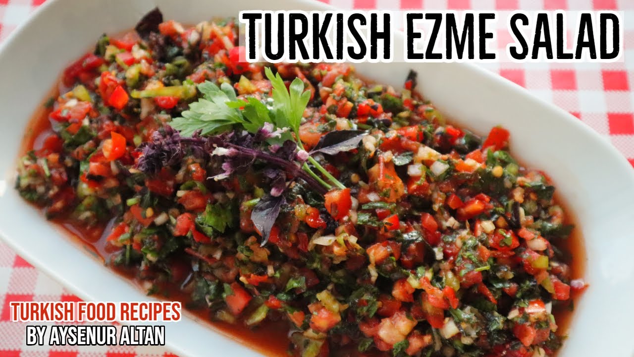 How To Make Turkish Ezme Salad (Vegan Food)