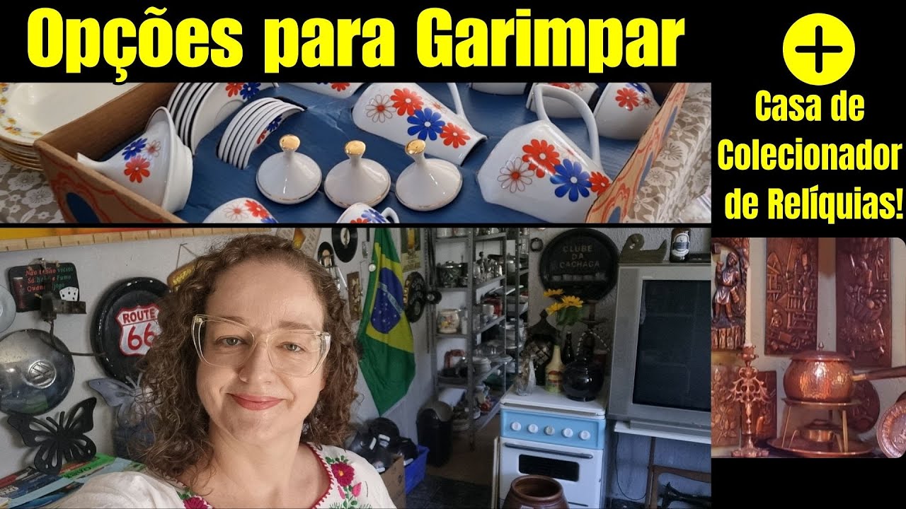 OPÇÕES DE LOJAS (para garimpar) + CASA DE INSCRITOS (cheio de coleções!) #antiguidades  #antiquario