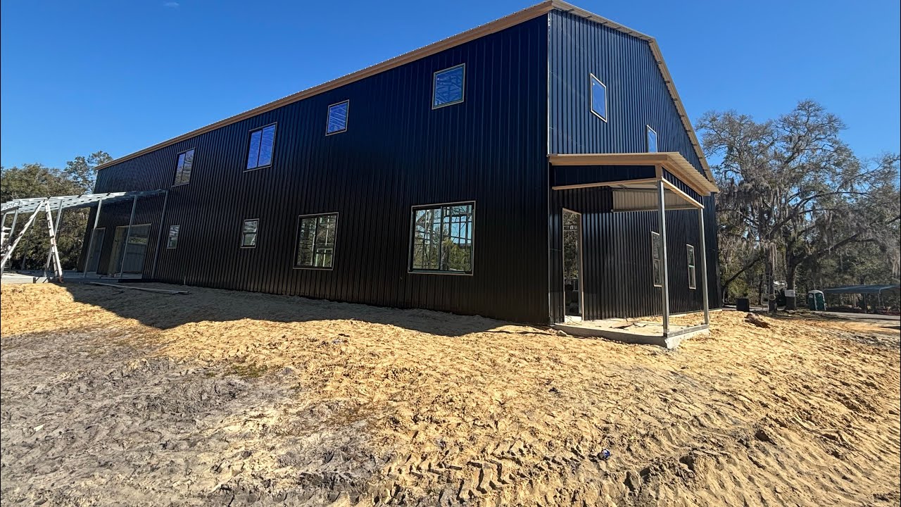 Current Progress on the Barndominium Build!! Please like and subscribe!!!