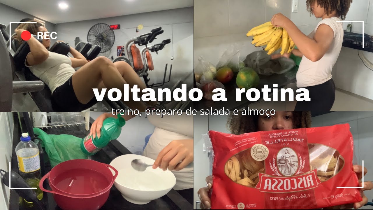 VOLTANDO A ROTINA- treino, salada da semana e almoço especial