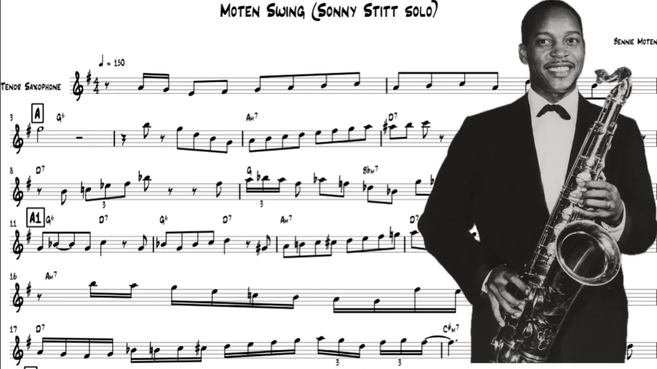 Moten Swing (Sonny Stitt tenor sax Solo Transcription)