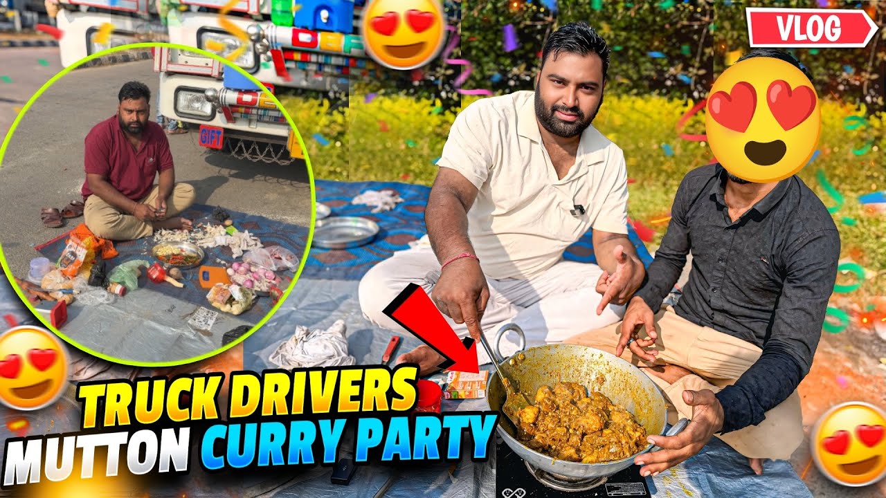 Aaj Sunday Special Mutton Banega Unique Style Me 😜 || Cooking inside The Truck || #cooking #Vlog
