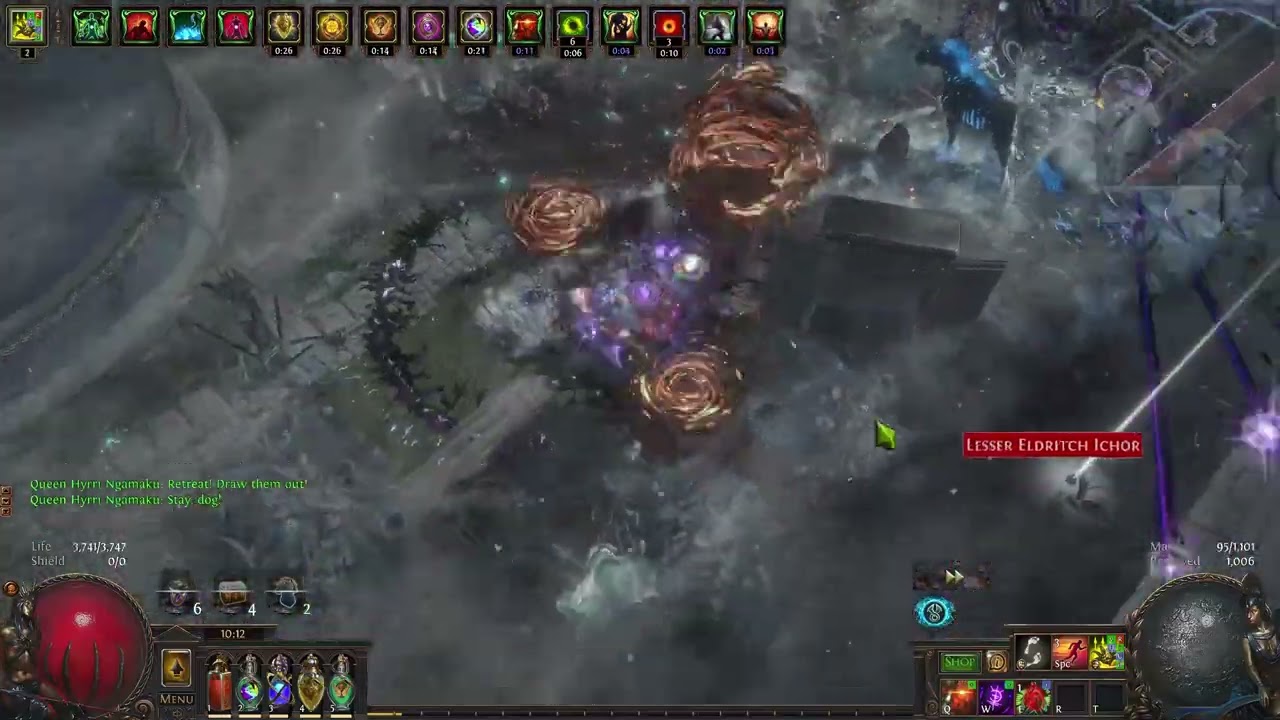 POE 3.21 CA Ballista light investment map with Hunter