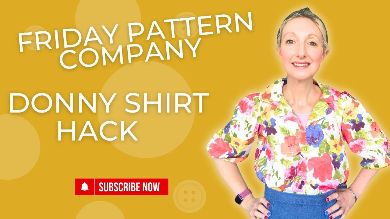 Friday Pattern Company Donny Shirt Hack | Stash Hub 2 metre fabric challenge  |  sewing hack