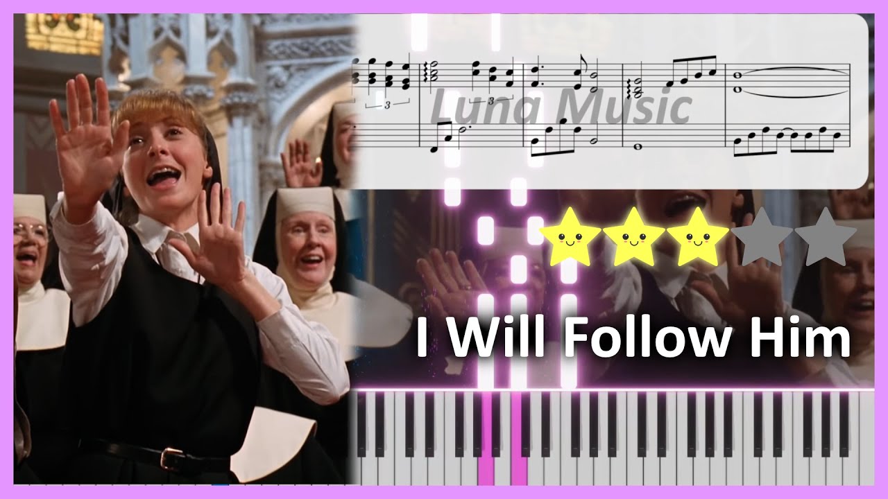 Sister Act - I Will Follow Him │ Piano Tutorial ⭐⭐⭐☆☆
