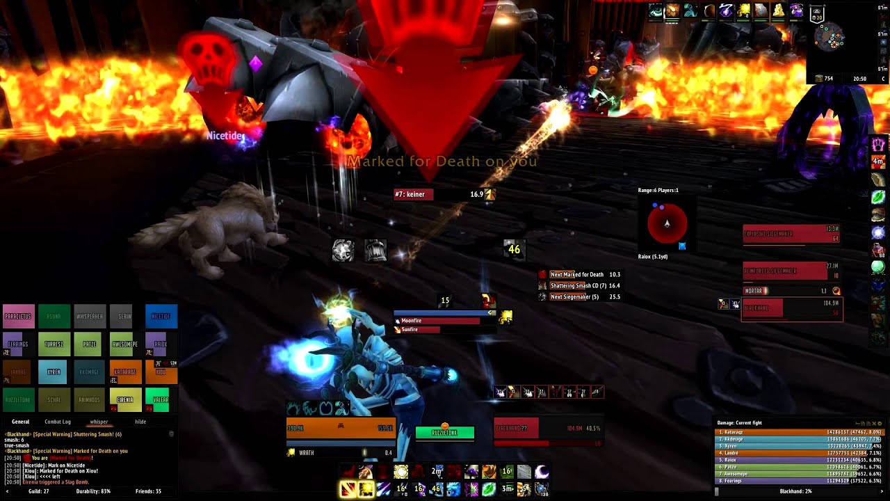 set sail for fail vs Blackhand Mythic world #13, Xeek Moonkin POV