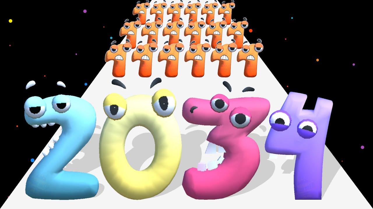 MERGE NUMBERJACK RUN 3D - Повышение уровня Знаний о числах Run Race Stack Master Freeplay (Часть 1)