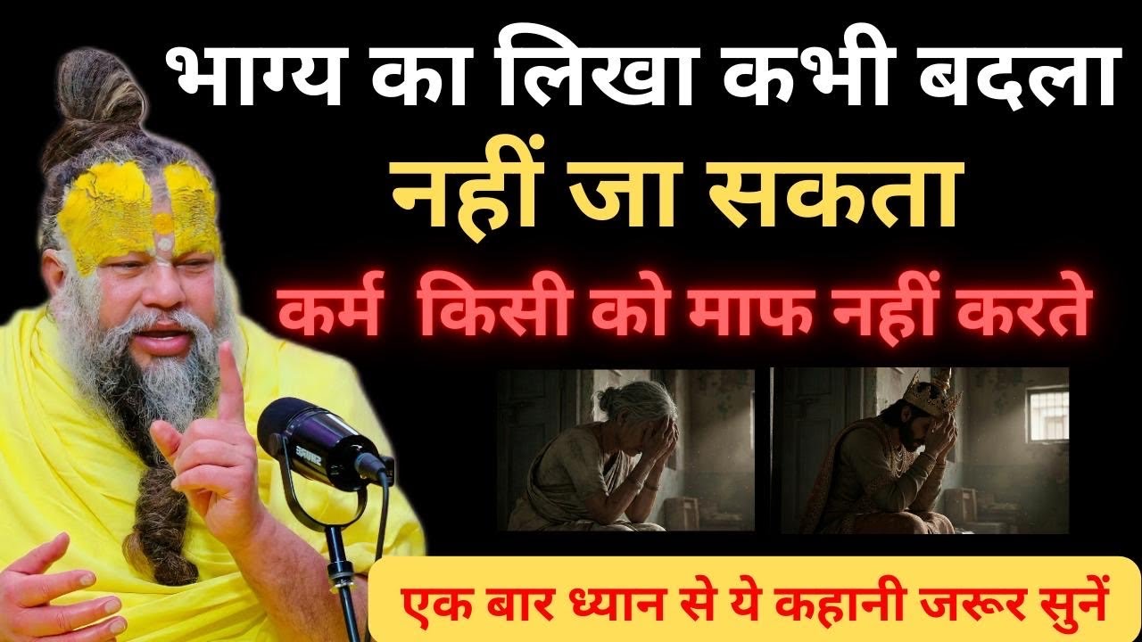 कर्म किसी को माफ न्ही करता भाग्य का लिखा कभी नहीं मिटता || प्रेमानंद जी महाराज|