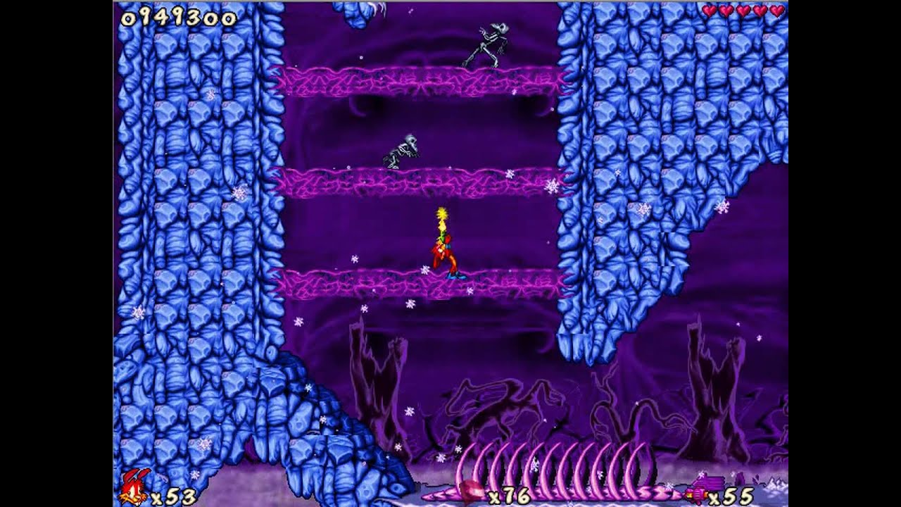 Jazz Jackrabbit 2 Funky Monkeys: A Cold Day In Heck - Spaz gameplay