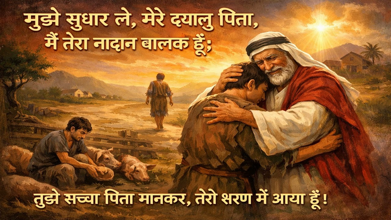 मुझे सुधार ले, मेरे दयालु पिता, मैं तेरा नादान बालक हूँ;| #hindiworshipsong   | #biblemission Mumbai