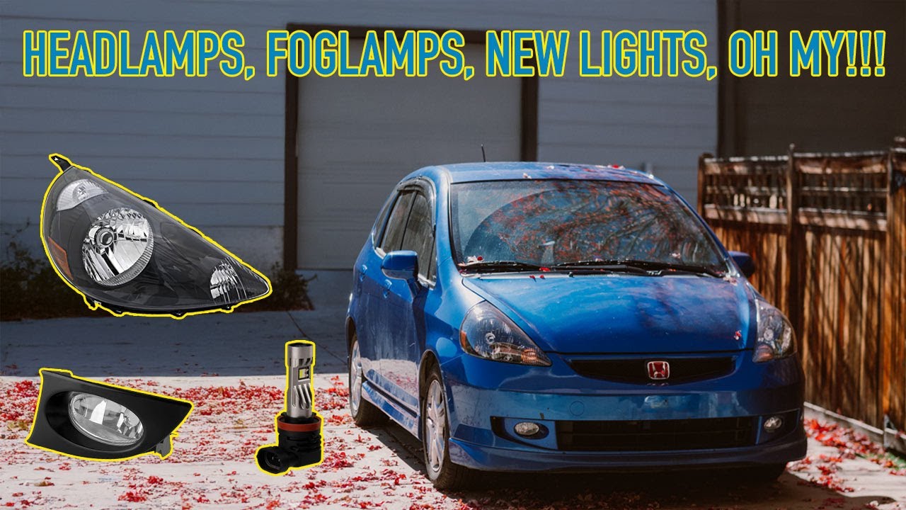 2007-2008 Honda Fit Headlamp + Foglamp + Diode Dynamics SL2 PRO Install Video  #hondafit #hondajazz
