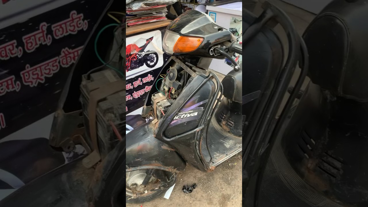 Before 😗After 😎 #activa #bikelover #bike #modified