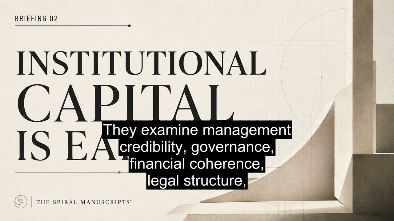 The Mechanics of Institutional Capital Acquisition
