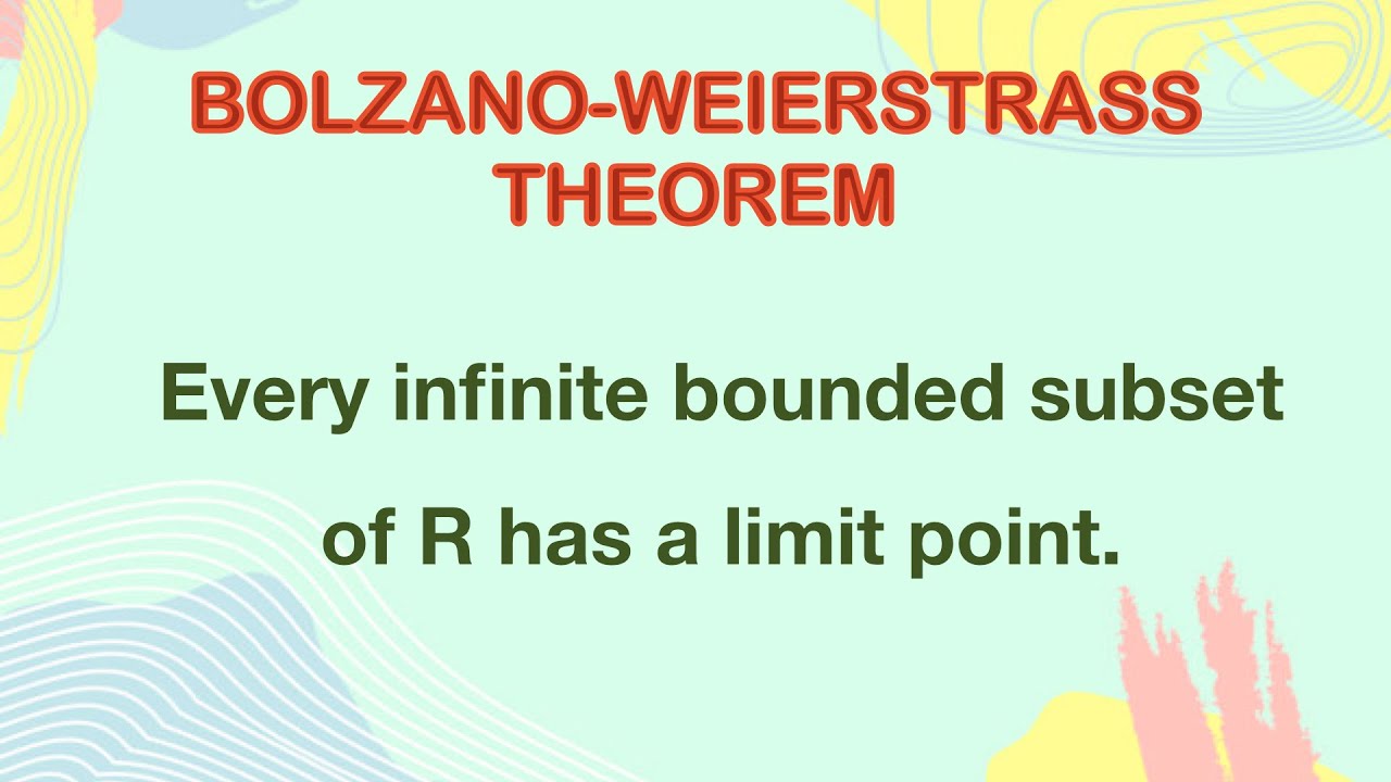 Bolzano weierstrass theorem | Real analysis | Metric Space | Basic Topology | limit point | Msc |bsc