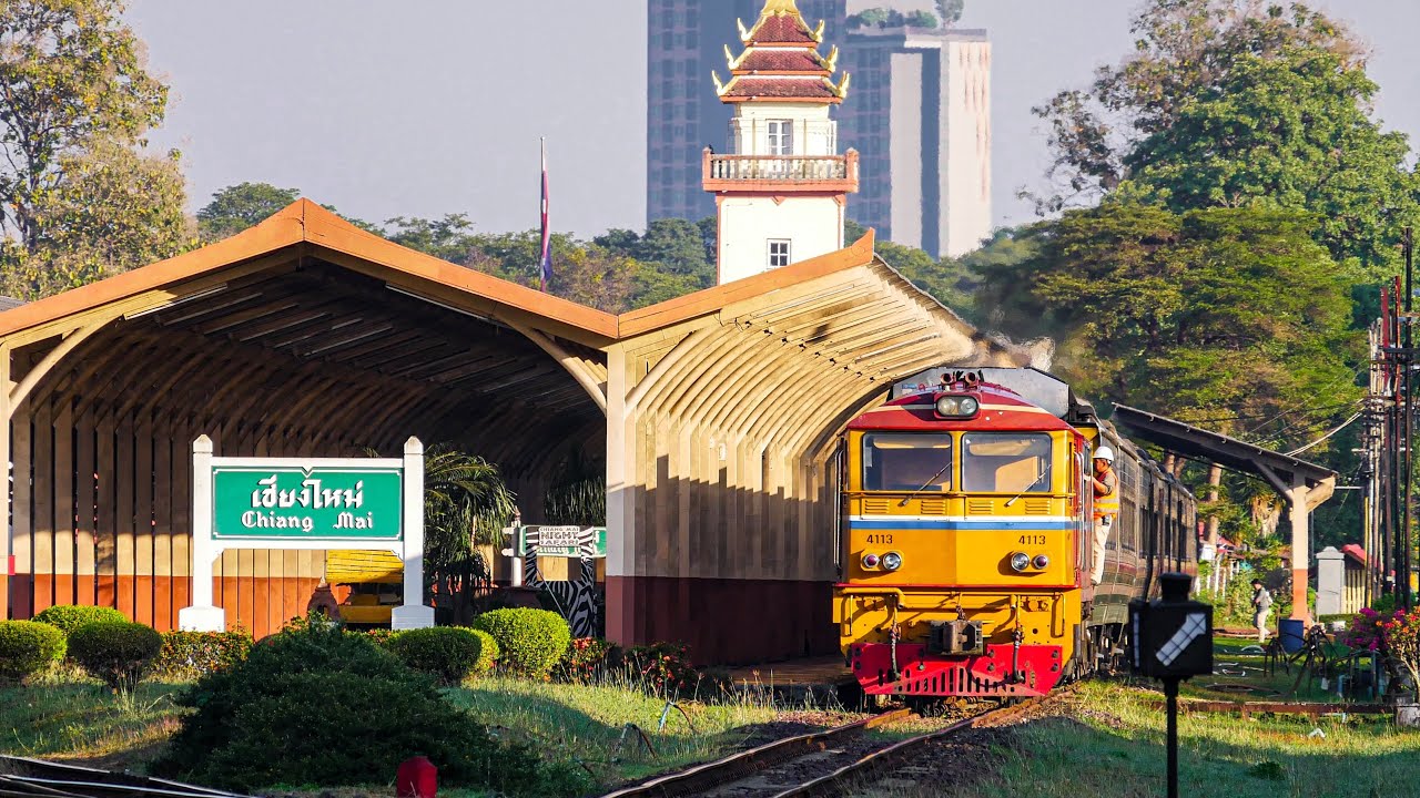 รวมคลิปรถไฟไทยต้อนรับปีใหม่ คลิปแรกแห่งปี 2569 | Happy New Year 2026 | สถานีรถไฟเชียงใหม่