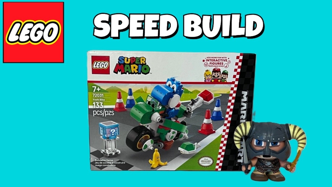 I Love These Builds!! LEGO Super Mario Yoshi Bike Set 72031 #lego #supermario #yoshi #mariokart