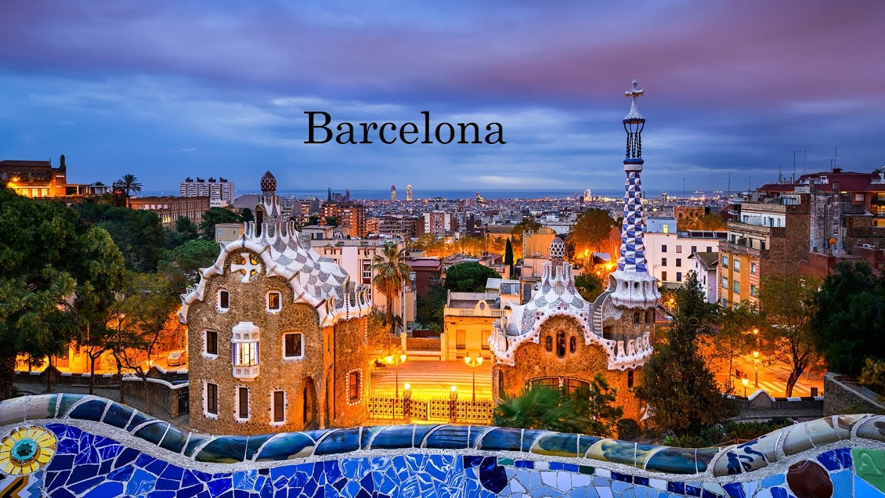 Barcelona during the Christmas season  4k