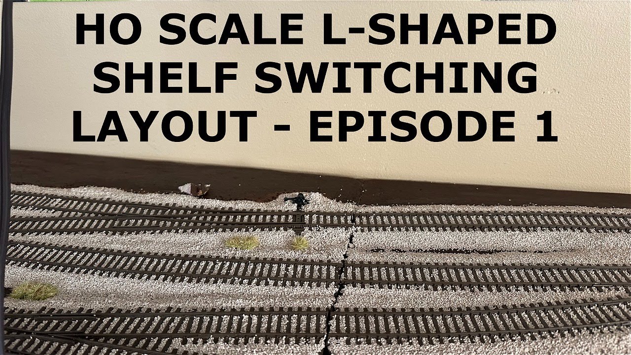My HO Scale L-Shaped Shelf Switching Layout! - Episode 1