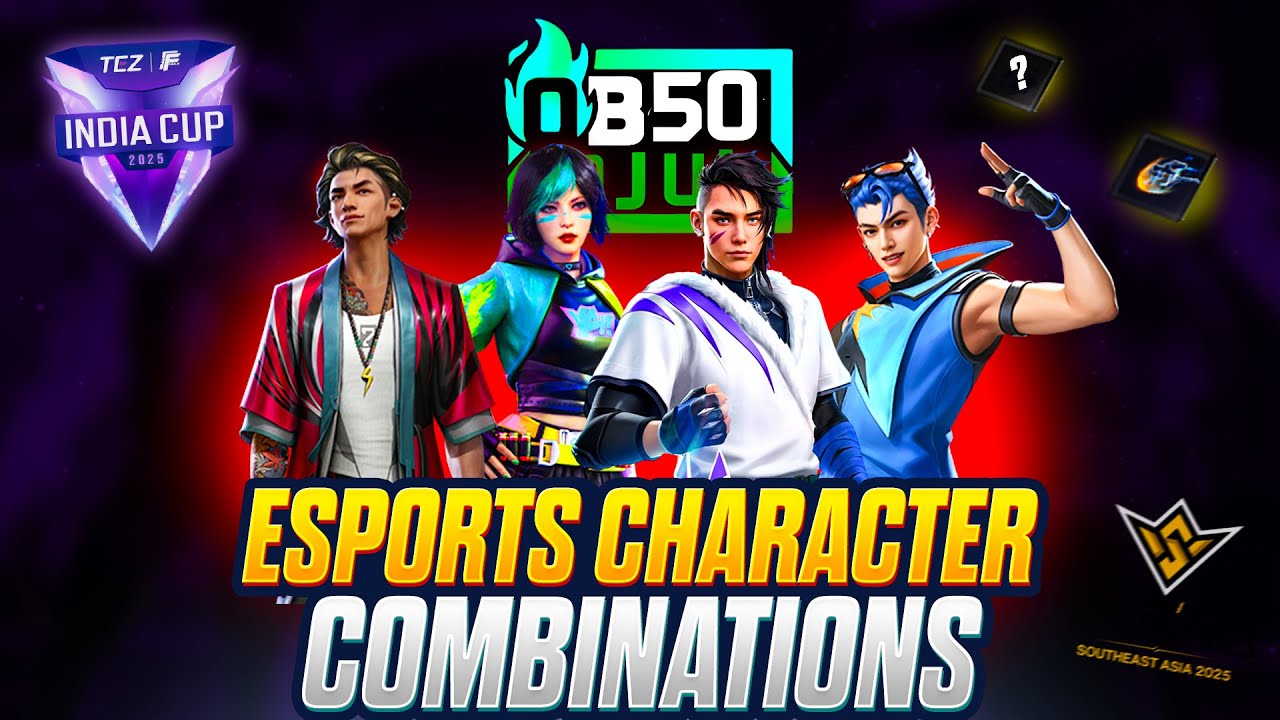 BEST CHARACTER COMBINATIONS FOR ESPORTS (OB50) | OB50 CHARACTER SKILL CHANGES 