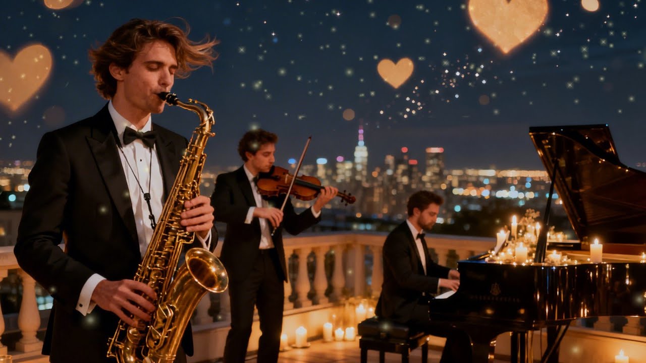 Love Songs on Sax, Violin & Piano – Gentle Romantic Instrumental Music