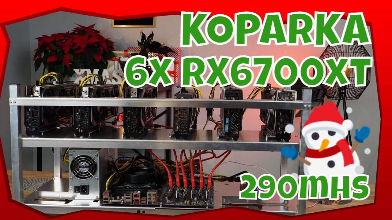 Koparka 6x RX6700XT - BUDOWA