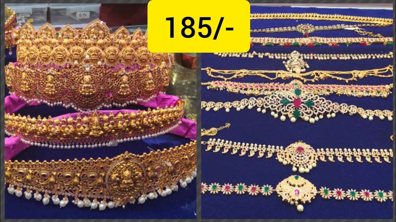 #Hyderabad #Begumbazar Designer 1Gram Gold Vaddanam with prices, kids to elders wholesale &retail